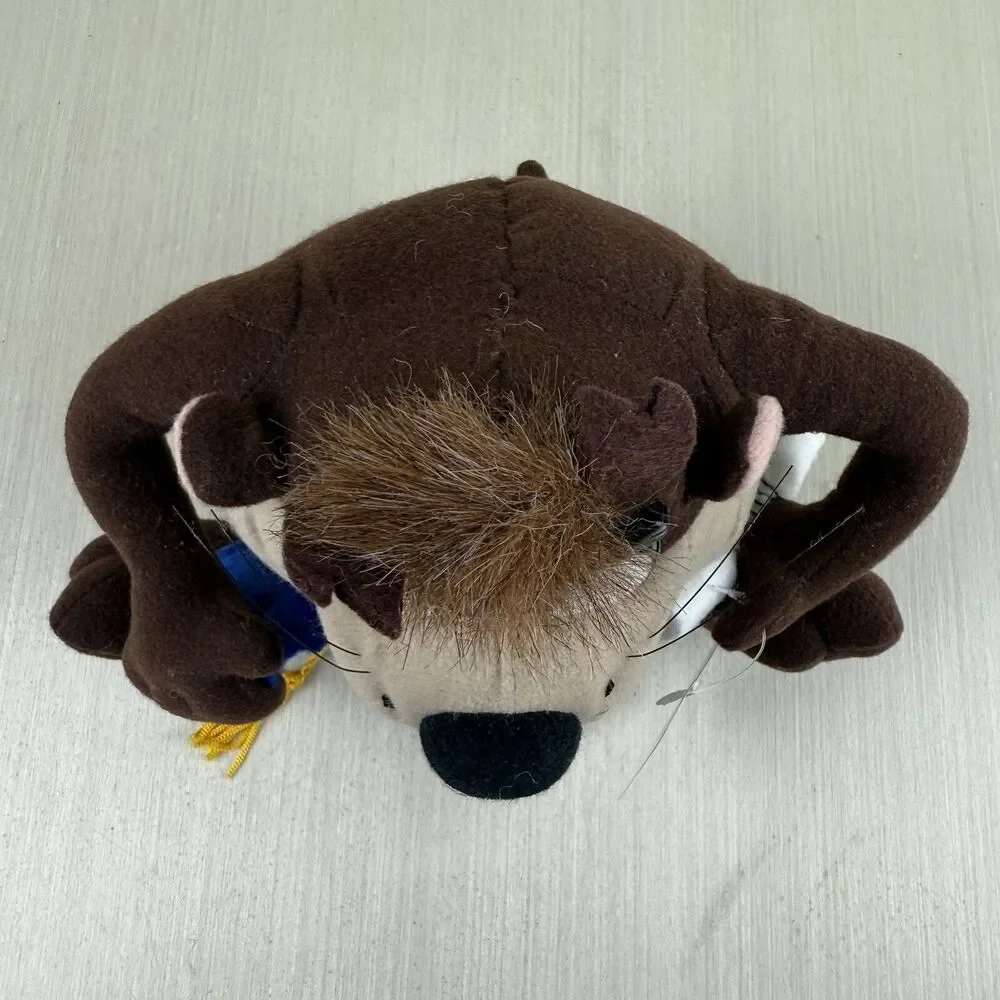 Vintage Tasmanian Devil Graduation Plush Toy Looney Tunes Applause New 6”